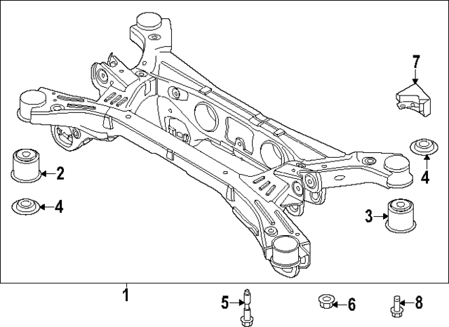 55405P2500 - : Cross-Member for Hyundai Image