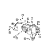 6104352AA - 3.6L Gas; Engine: Screw, Mounting for Mopar Image