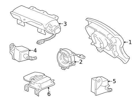 Air Bag Components for 2006 Lexus LX470 #0
