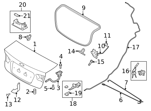 Lid & Components for 2010 Kia Forte Koup #0