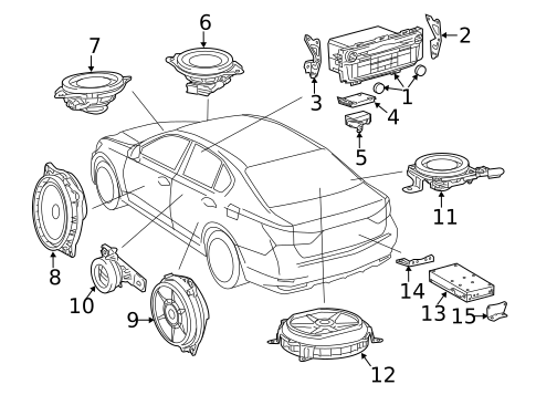 Sound System for 2015 Lexus GS350 #0