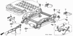 81272SDBL71 - Interior/Bumper: COVER, TRACK (UPPER) for Acura Image