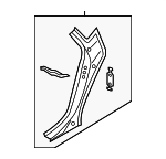 4G8809738 - Body: Lock Pillar Reinforced for Audi: A7 Quattro, RS7, S7 Image