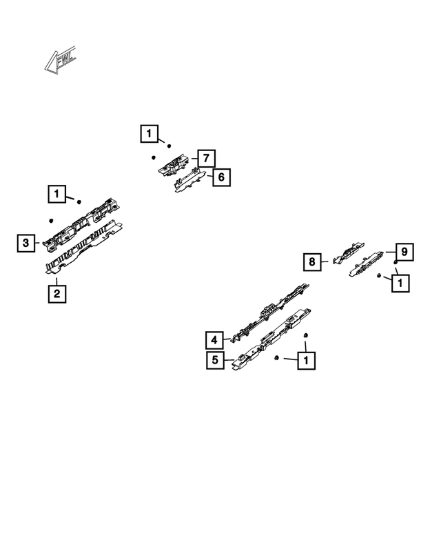 68313576AD - Electrical: Wiring Trough for Mopar Image