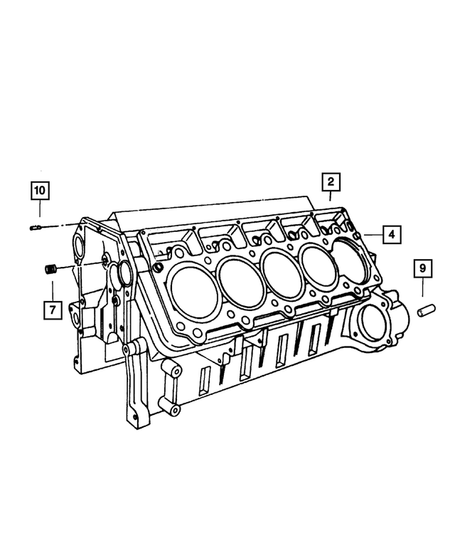 5004038AB - Engine 8.0L Ten Cylinder: Cylinder Block for Mopar Image