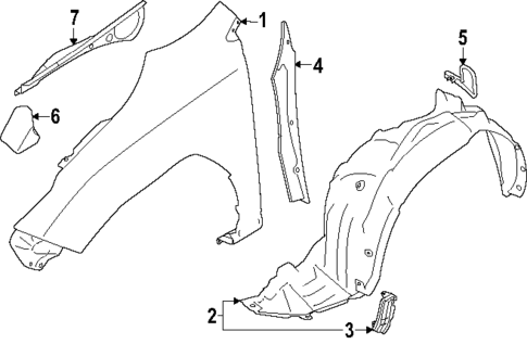 Fender & Components for 2025 Subaru Impreza #0