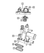 4892114AC - : Water Inlet Connector for Mopar Image