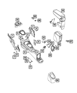 5XQ36JXWAA - : Park Brake Opening Bezel for Fiat: 500L Image