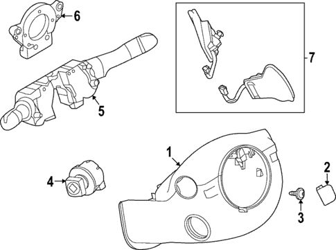 Shroud, Switches & Levers for 2025 INFINITI QX55 #0