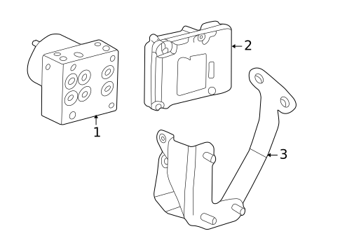 ABS Components for 2005 Lincoln Aviator #0