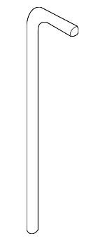 254512E050 - : Overflow Hose for Hyundai Image