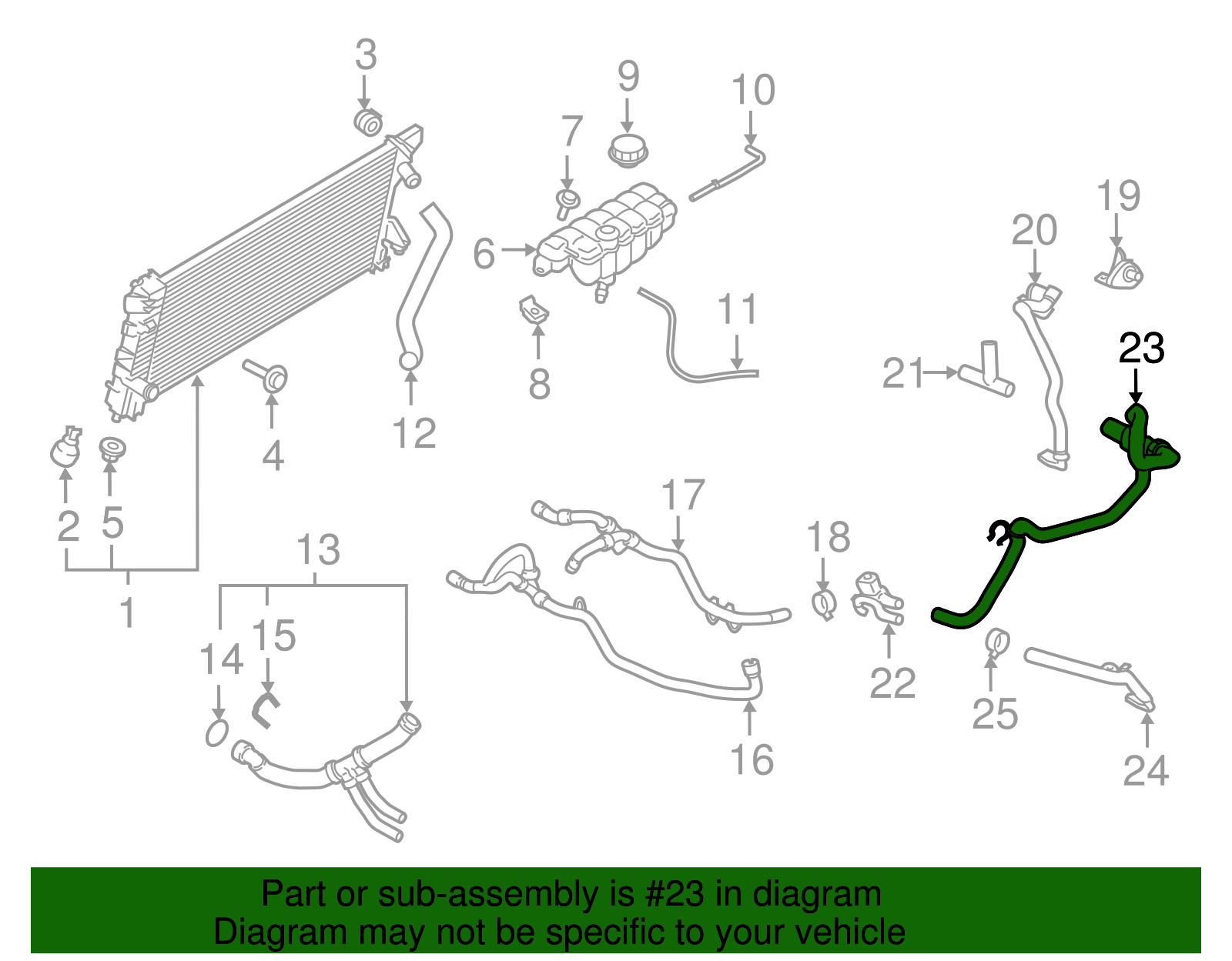 KM-7997 - Motorcraft™ Hose & Tube Assembly - 2018-2021 Ford