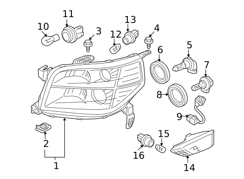 Bulbs - Chassis for 2006 Honda Pilot | OEM Parts Online