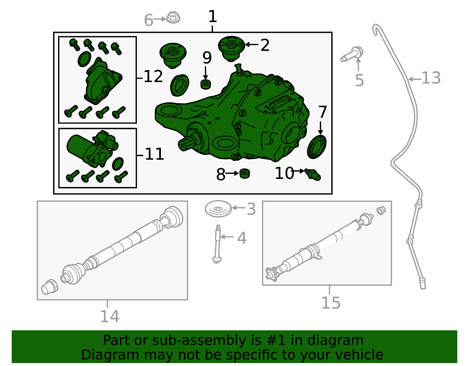 Genuine OEM Differential Assembly Part# LR161862 Fits 2017-2024 Land ...
