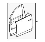 20890821 - Body: Door Shell for Chevrolet: Captiva Sport | Saturn: Vue Image