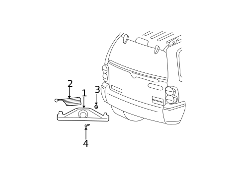 License Lamps for 2006 Jeep Liberty #0