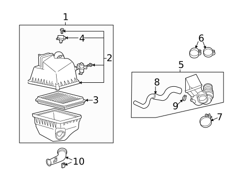 Filters for 2001 Toyota Highlander #1