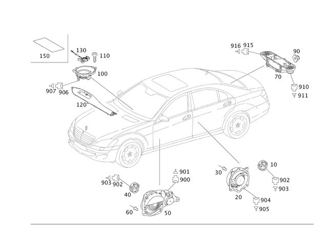 2218200202 - Electrical System: Speaker for Mercedes-Benz Image image