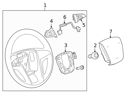 Steering Wheel & Trim for 2015 GMC Terrain #1