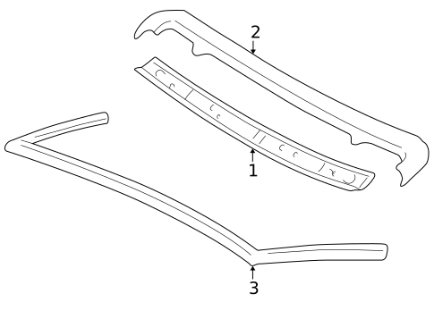 Windshield Header & Components for 1999 Mazda Miata #0