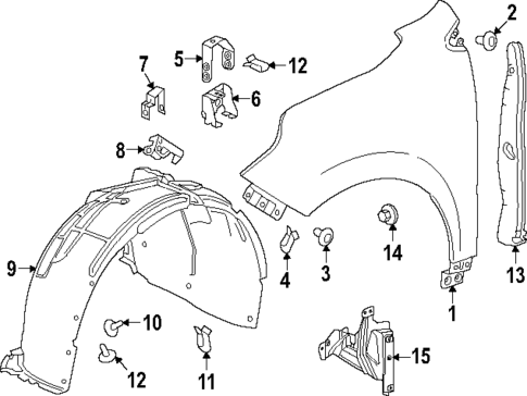 Fender & Components for 2022 Chevrolet Equinox #0