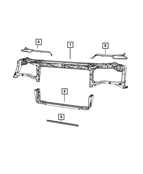 Radiator and Related Parts; Charge Air Cooler for 2009 Dodge Challenger #1