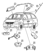 1AV151J8AF - Electrical: Air Bag Module for Mopar Image