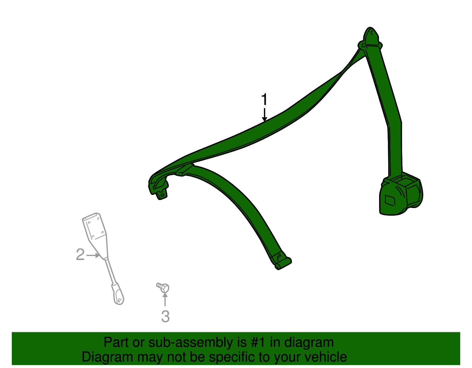 Lap & Shoulder Belt - BMW (72-11-8-412-072)