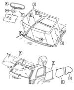 68036141AF - : Shipping Assembly - 30 Lite Glass Windshield for Dodge: Durango | Jeep: Grand Cherokee Image