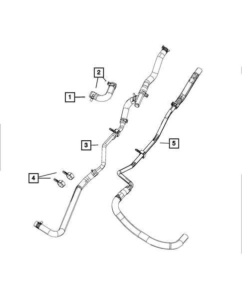 Air Conditioner and Heater Plumbing for 2017 Dodge Viper #1