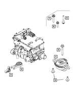 68655521AA - : Engine Mount for Mopar Image