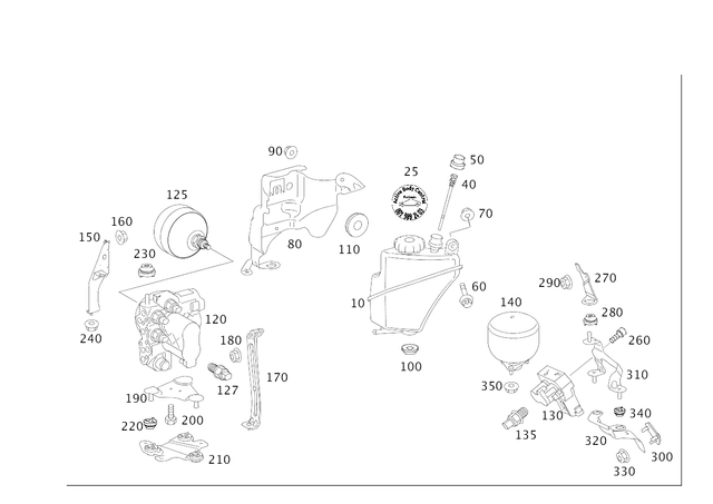 5267 - Springs, Suspension and Hydraulics: Nut for Mercedes-Benz: 250, 300S, CL550, CL600, CL63 AMG, CL65 AMG, S350, S400, S500, S550, S600, S63 AMG Image image