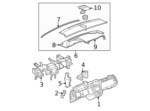 Instrument Panel for 2010 Cadillac DTS #0