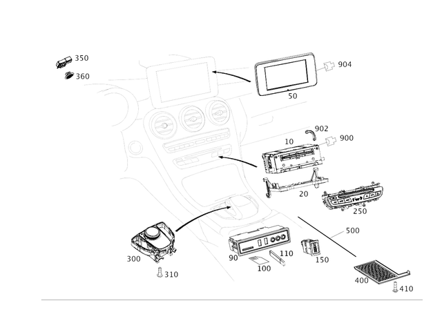 2538230000 - : Mobile Phone Cradle for Mercedes-Benz: C43 AMG, C63 AMG, C63 AMG S, GLC300, GLC43 AMG, GLC63 AMG, GLC63 AMG S Image
