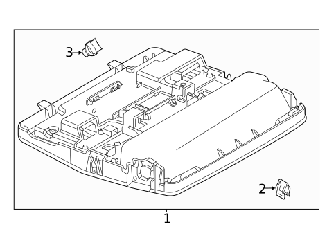 Overhead Console for 2022 Land Rover Discovery Sport #1