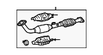 174100C120 - Exhaust: Converter &amp; Pipe for Toyota: Tacoma Image