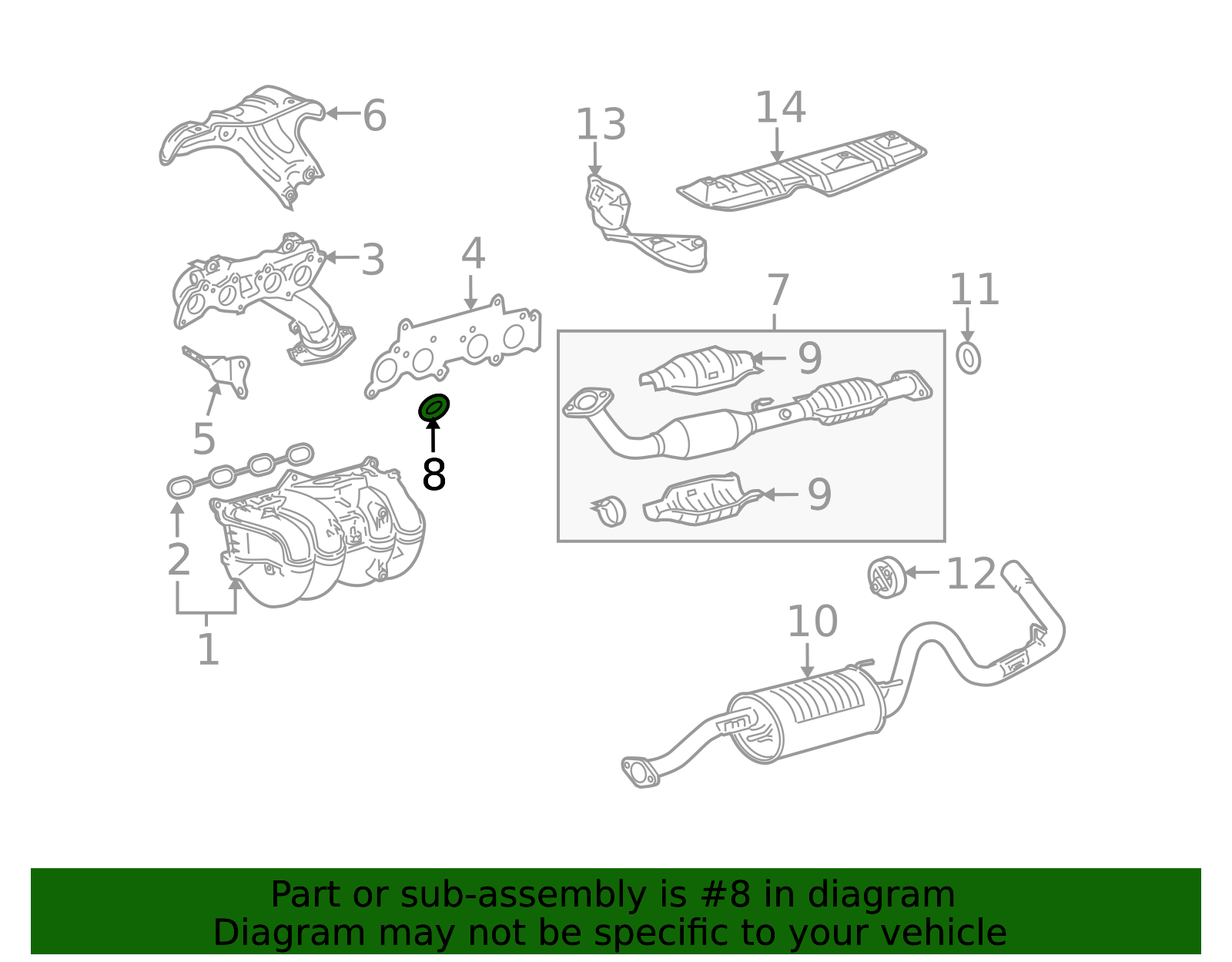 Toyota 4Runner FJ Cruiser RAV4 Lexus GX470 OEM Exhaust Pipe Gasket 17451-74051 | UK