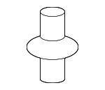 91550S50000ZL - Body: Lower Trim Panel Retainer Clip for Honda: Accord Crosstour, Civic, CR-V, Crosstour, Fit Image