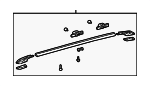 63408AE010 - Body: Roof Luggage Carrier Side Rail for Toyota Image