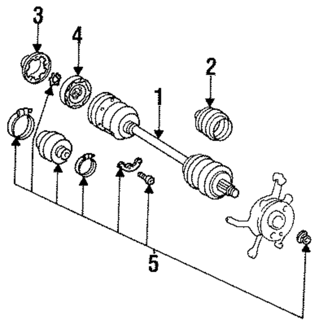 1293570191 - Suspension: Cv Joint Boot for Mercedes-Benz Image