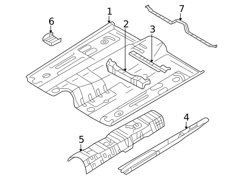 Floor & Rails for 2005 Mitsubishi Lancer #0
