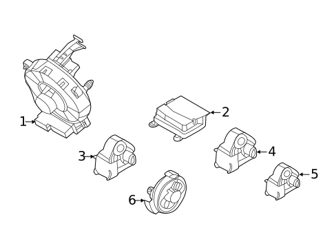 Air Bag Components for 2019 Kia K900 #1