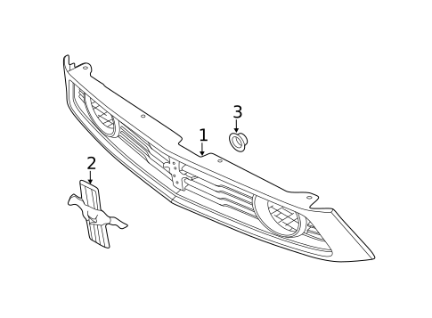 Grille & Components for 2012 Ford Mustang #0