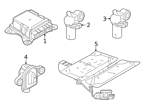 Air Bag Components for 2025 Volvo EC40 #5