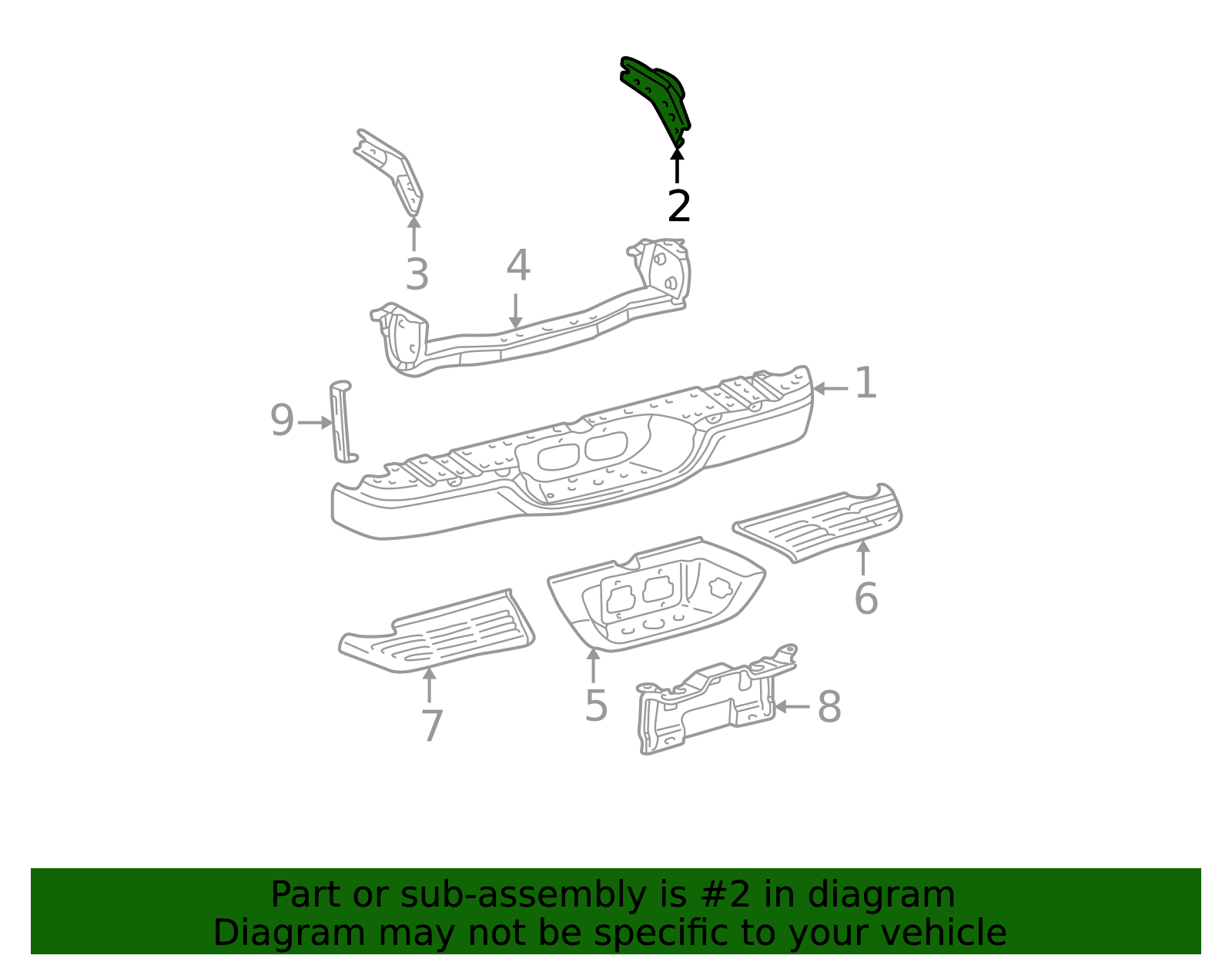 52015-0C010 - Bumper Face Bar Bracket 2000-2006 Toyota Tundra | Longo ...