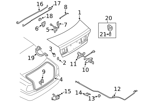 Trunk for 2002 Nissan Sentra #0