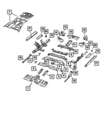 68551917AA - : Rear Floor Pan Side Rail, Left for Mopar Image