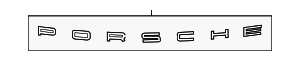 98155923300 - : Nameplate for Porsche: Boxster, Cayman Image