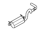 AC2Z5230B - Exhaust: Exhaust Muffler for Ford: E-350 Super Duty, E-450 Super Duty Image