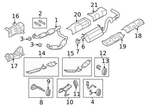 Exhaust Components for 2014 Ford E-250 #0